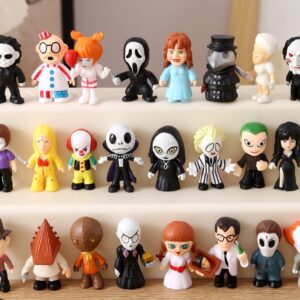 GASHAPONES PELICULAS DE TERROR 24PCS SIZE 3.7-4.5 CM