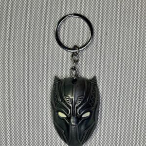 LLAVERO PANTERA NEGRA PLATA