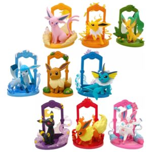 GHAPONES POKEMON 9 PCS HARD TOY SET 6 TO 8 CM SIZE