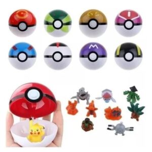 FIGURA POKEMON GO - POKEBOLA SORPRESA SET 8PCS EN BOLSA