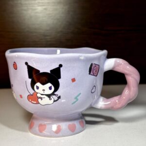 TAZA 3D CERÁMICA KUROMI - SANRIO VIOLETA CON CAJA