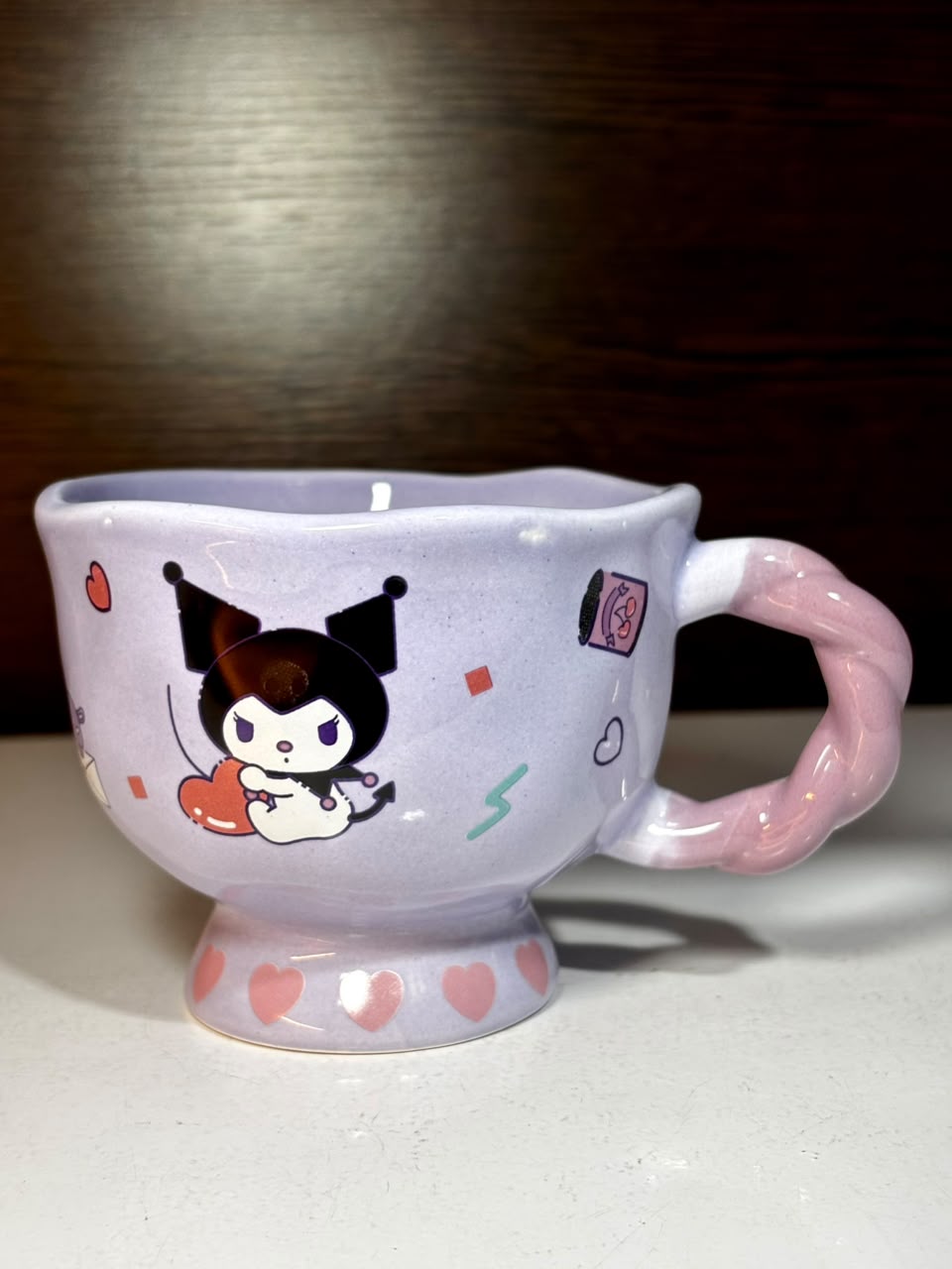 TAZA 3D CERÁMICA KUROMI - SANRIO VIOLETA CON CAJA