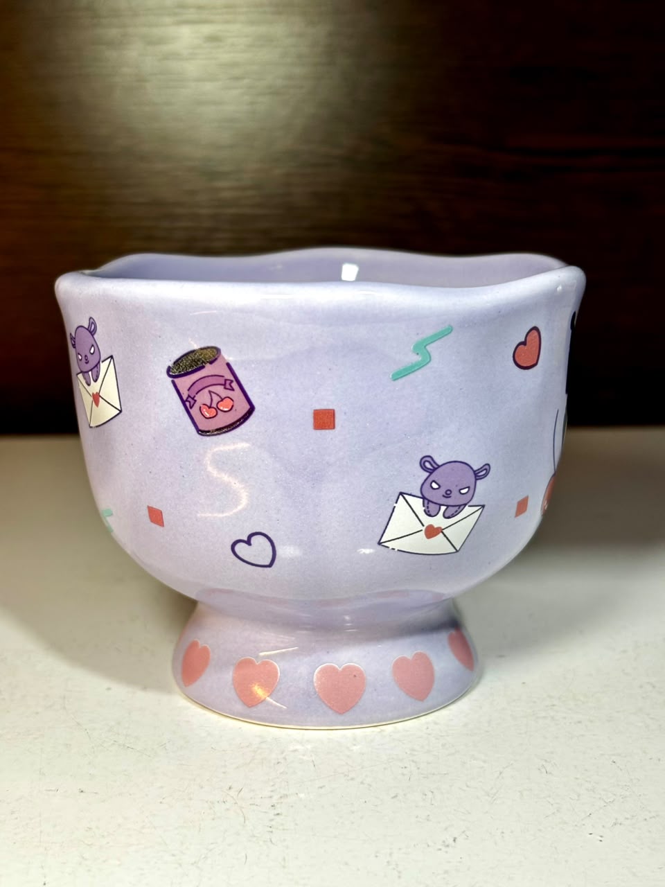 TAZA 3D CERÁMICA KUROMI - SANRIO VIOLETA CON CAJA