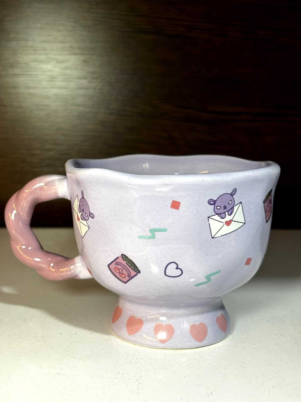TAZA 3D CERÁMICA KUROMI - SANRIO VIOLETA CON CAJA