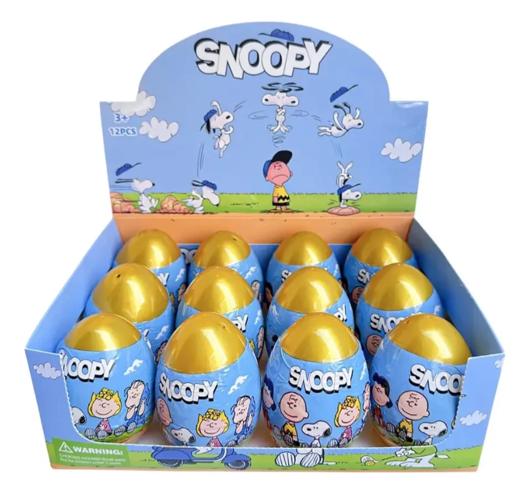 HUEVOS SORPRESA COLECCIONABLES SNOOPY 12 PCS