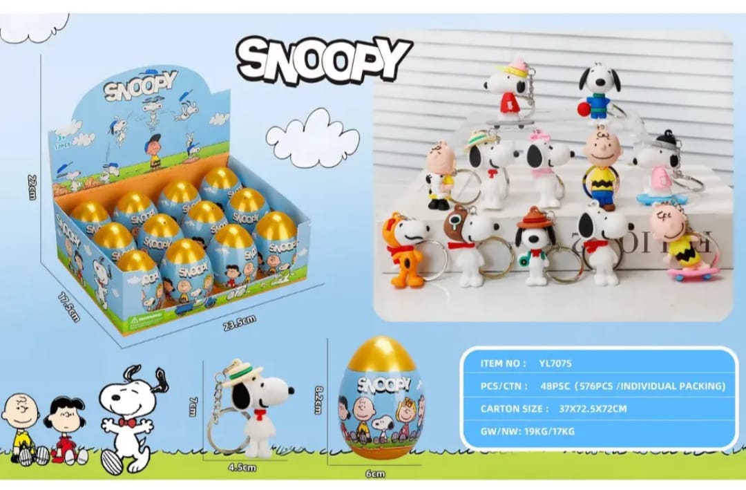 HUEVOS SORPRESA COLECCIONABLES SNOOPY 12 PCS