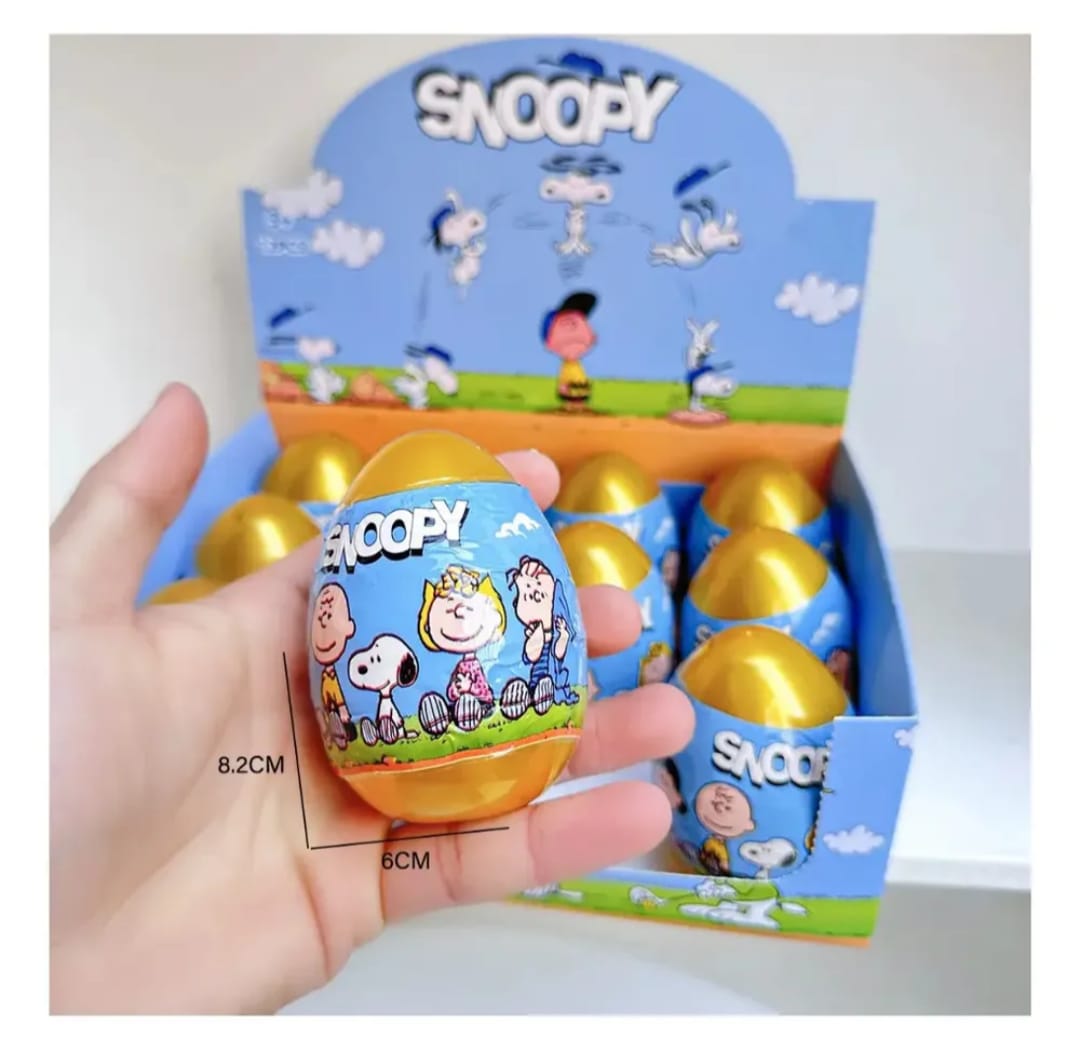 HUEVOS SORPRESA COLECCIONABLES SNOOPY 12 PCS