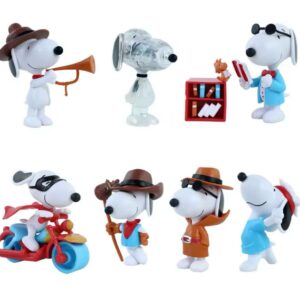 GASHAPONES SNOOPY 7PCS PVC SIZE 8-9CM