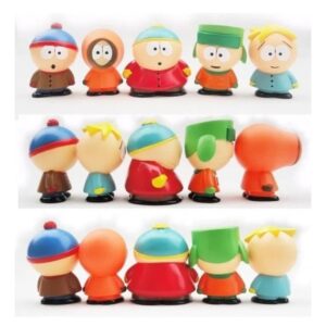 GASHAPONES SOUTH PARK 5 PCS HARD TOY SET WITH BASE SIZE 4 TO 5 CM